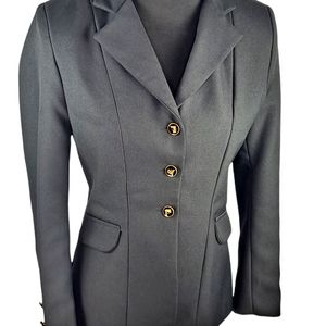 Vintage Foxwood Livery Riding Apparel Black Show Jacket Size 10